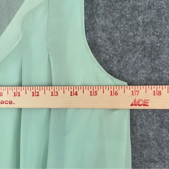 J. PETERMAN Alice's 1920s Dress Blouson Pale Aqua Size 0 - Picture 4 of 9